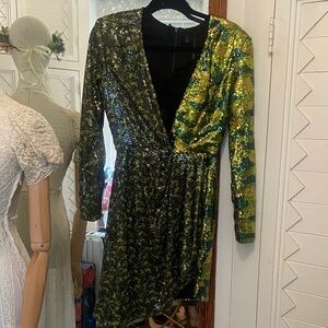 Topshop Halpern Sequin Dress